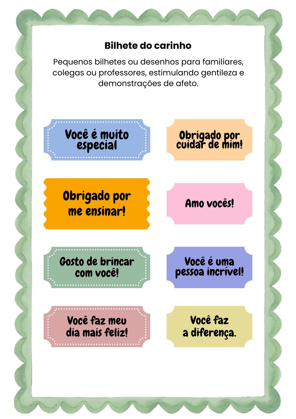 Bilhete Do Carinho Para Download 01