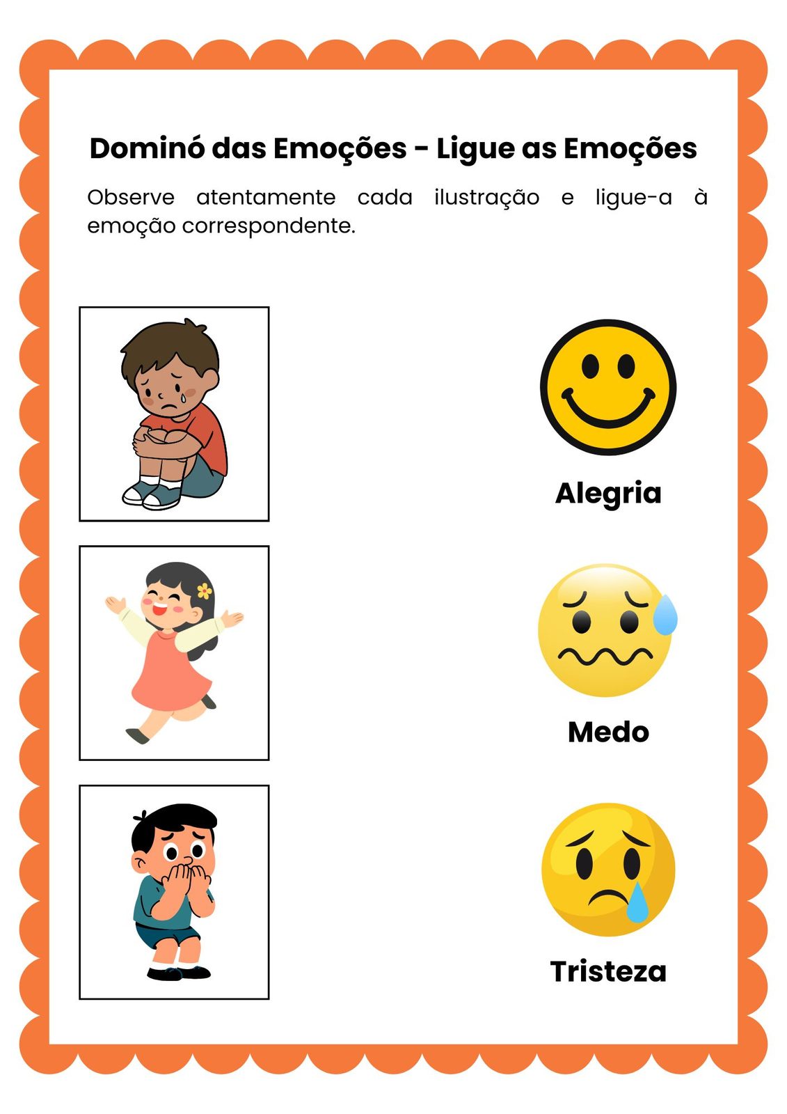 Atividade Ligue As Emocoes Educacao Infantil 01